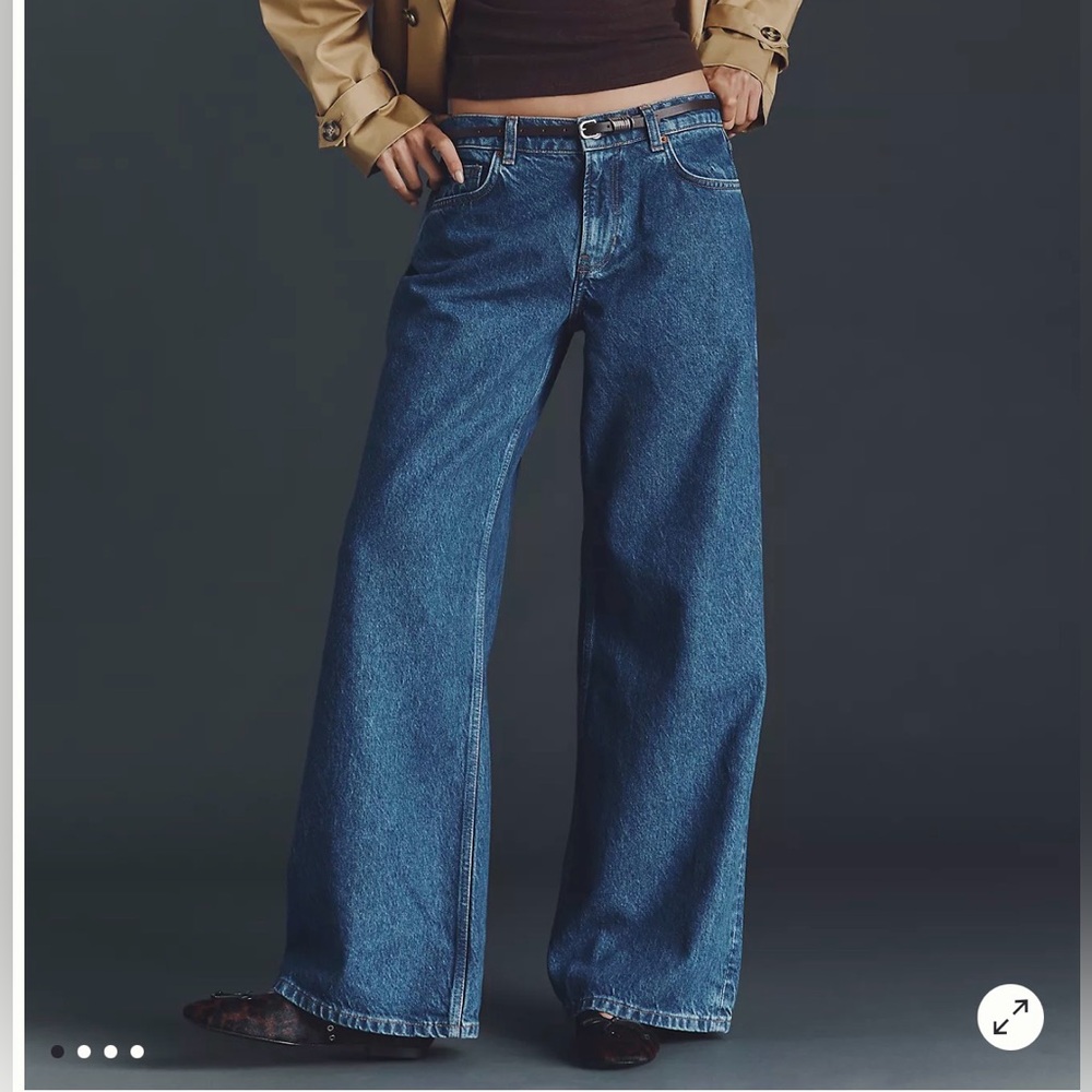 Reformation CAREY low rise wide leg Jean